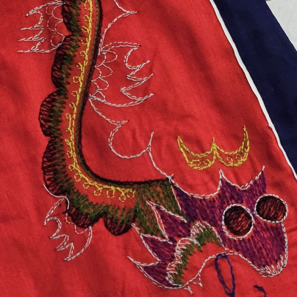 NWOT Chinese Bai Jia Bei Quilt Trapestry - Picture 4 of 11